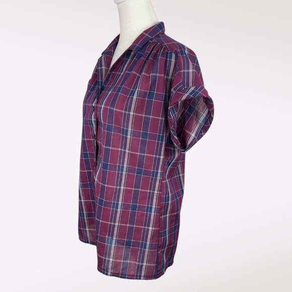 Vintage Koret City Blues Short Sleeve Button Down Shirt Union Made Size Medium - Picture 4 of 9